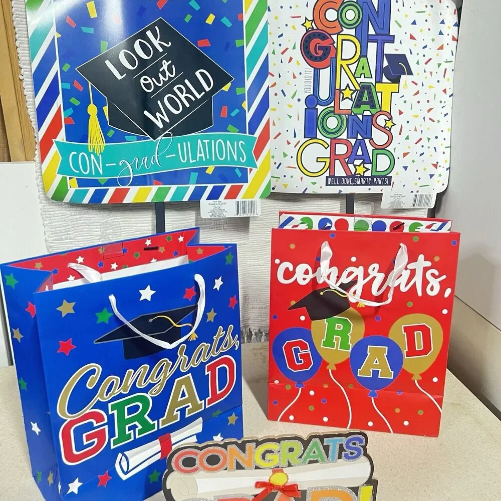 Graduation Celebration!- Party Decor- Gift Bag- Yard Signs! CONGRATS GRADUATES!